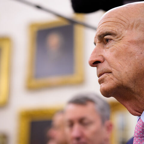 US ambassador to Turkey Thomas Barrack attends a meeting with President Donald Trump and President of Turkey Recep Tayyip Erdogan in the Oval Office at the White House on Sept. 25, 2025 in Washington, DC. 