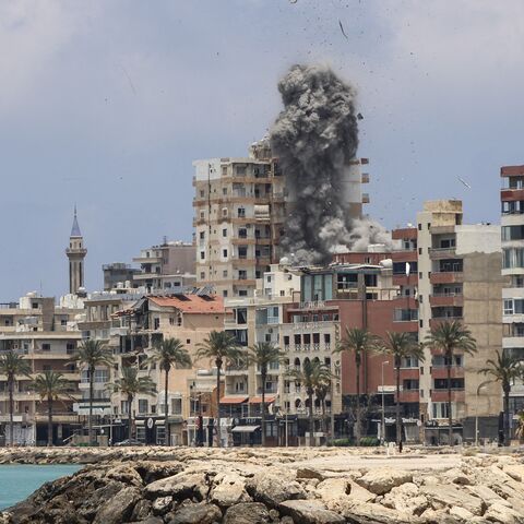 Smoke rises following an Israeli airstrike in Tyre, Lebanon, on June 9, 2026.