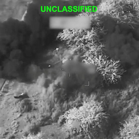 Smoke rises from an explosion at an unknown location, during what U.S. Central Command (CENTCOM) says are strikes on Iran, in this screen grab taken from a handout video released on July 15, 2026. U.S. Central Command/Handout via REUTERS