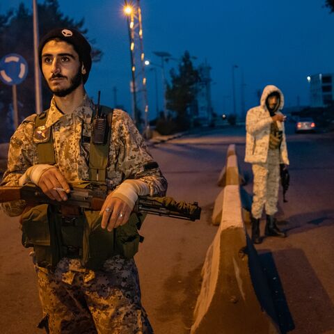 Volunteers of the Druze-led National Guard manage traffic at a checkpoint, Suwayda, Syria, Jan. 22, 2026.