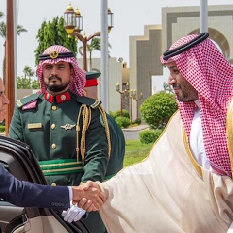 Canada's Mark Carney (L) and Saudi Arabia's Crown Prince Mohammed bin Salman (R) met on the heels of the NATO summit in Riyadh on July 9, 2026.
