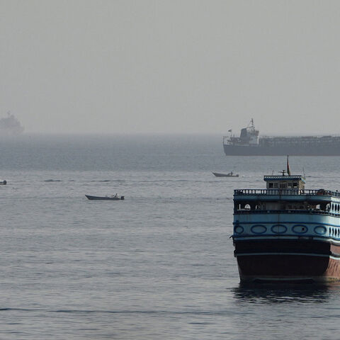 Vessels in the Strait of Hormuz, as seen from Musandam, Oman, August 3, 2026. REUTERS/Stringer