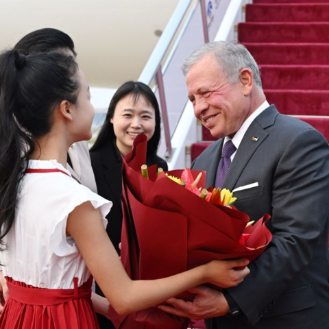  King of the Hashemite Kingdom of Jordan Abdullah II ibn Al Hussein arrives in Beijing, capital of China, Aug. 20, 2026. King of the Hashemite Kingdom of Jordan Abdullah II ibn Al Hussein arrived in Beijing Thursday during a state visit to China from Aug. 18 to 24. (Xinhua/Chen Yehua)