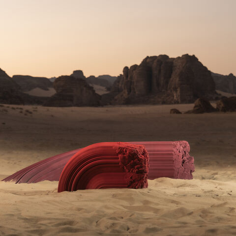 Aseel Alamoudi. “Playformation.” 2026, Commissioned and produced by the Royal Commission of AlUla and the French Agency for AlUla Development. (Courtesy of Lorenzo Arrigoni)