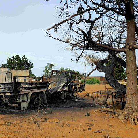 View of some wreckage after the Rapid Support Forces targeted several civilian facilities in Al-Rahad Abu Dakna, one of the largest cities in North Kordofan, on the national highway linking Kosti and el-Obeid, July 25, 2026.