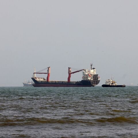 Vessels are seen in the Strait of Hormuz off the port city of Bandar Abbas in southern Iran on Aug. 10, 2026. — Atta KENARE / AFP via Getty Images