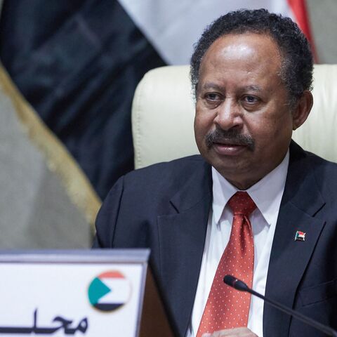 Sudan's Prime Minister Abdalla Hamdok chairs an emergency cabinet session in the capital, Khartoum, on Oct. 18, 2021.