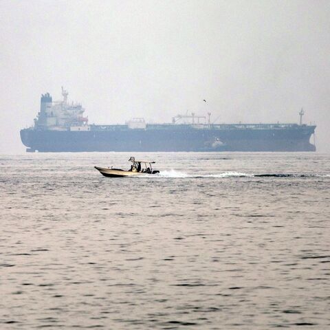 A vessel transits the Gulf of Oman 