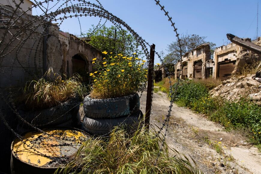 The Green Line, a UN controlled buffer zone that cuts through Cyprus and its capital Nicosia