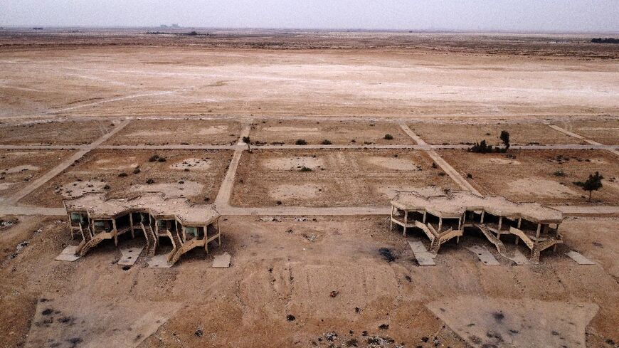 Abandoned hotels that once catered for lakeside tourists