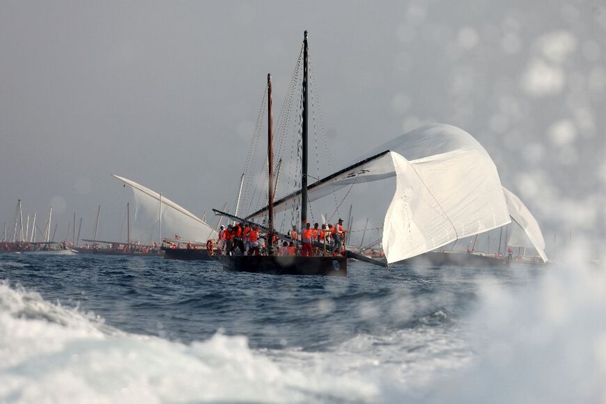 Each dhow has a crew of 12