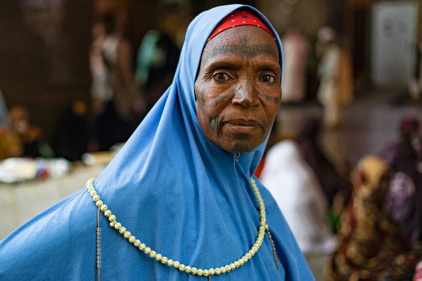 A Muslim pilgrim arrives outside the Grand Mosque in Saudi Arabia's holy city of Mecca 