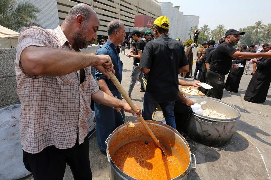 Surrounding parliament, the cleric's supporters have set up an encampment with tents and food stall