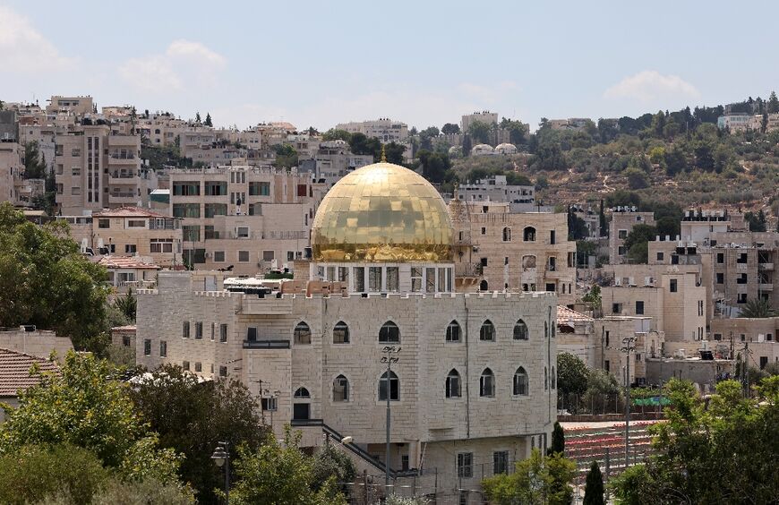 The Arab neighbourhood of Beit Safafa in annexed east Jerusalem, near an area where Israel plans to build the new settlement of Givat Shaked