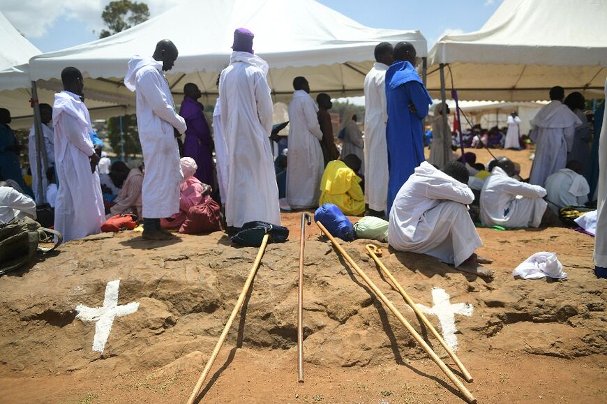 Praying for rain: mass at the St John the Baptist church in Nairobi