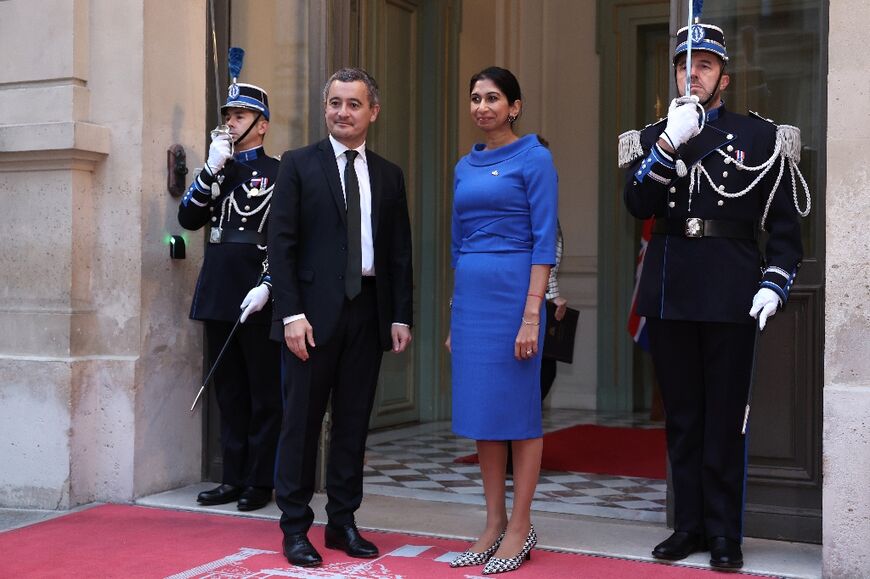 Britain's Home Secretary Suella Braverman signed the accord with French counterpart Gerald Darmanin