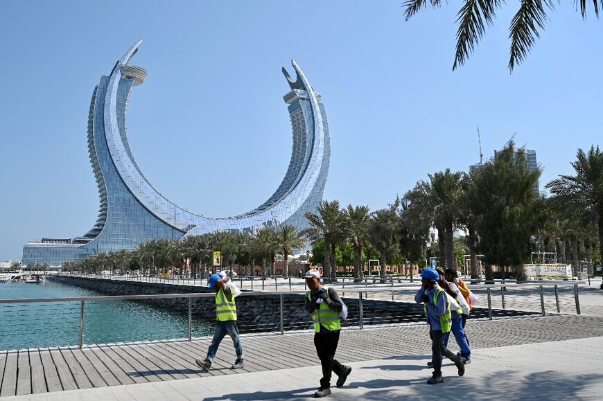 The Katara Towers, shaped like two scimitar swords, are destined to become two of the most luxurious hotels in the Gulf and are slated to open this month 