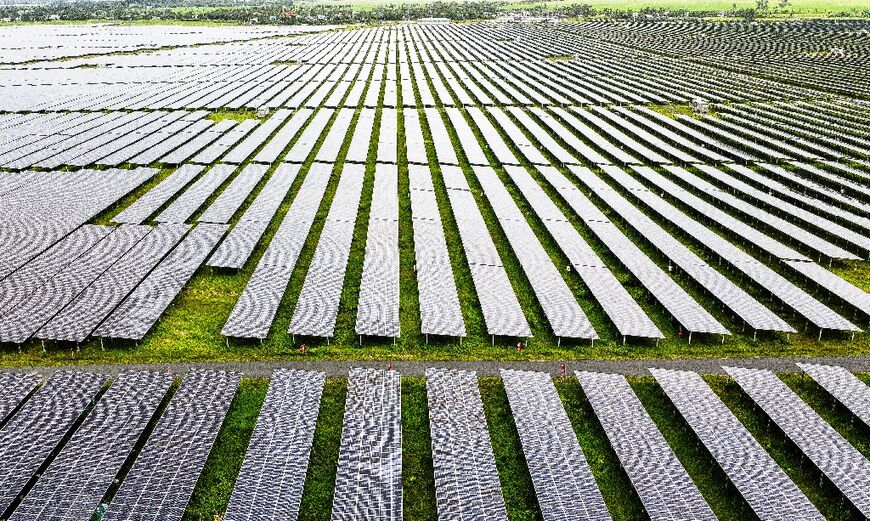 The Sao Mai solar energy plant in Vietnam's An Giang province