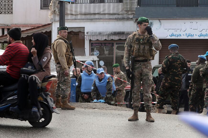 An Irish soldier of the UN peacekeeping force in south Lebanon near the Israeli border was killed and three wounded, Irish officials said