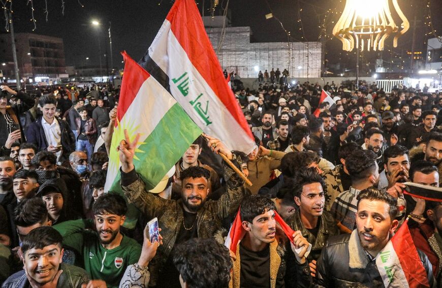 Throughout Iraq, the victory was a chance to celebrate, with honking car horns and fireworks