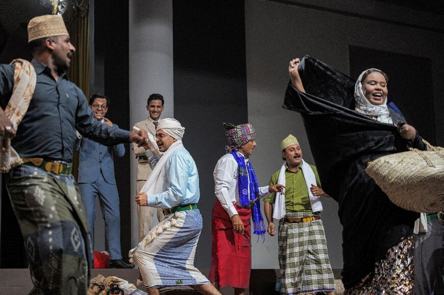 Characters wear traditional Yemeni dress