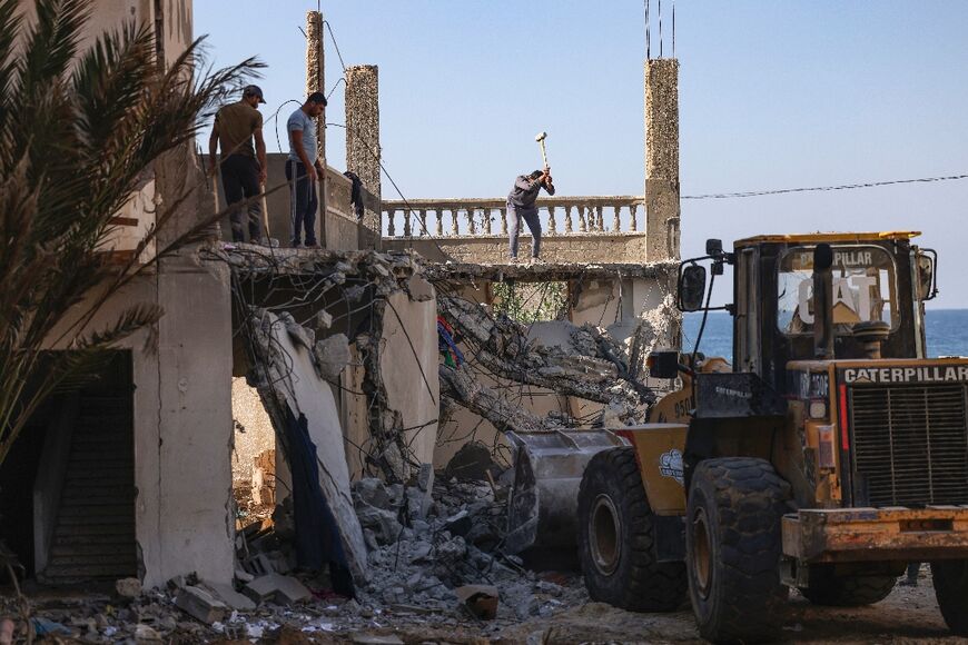 Every morning for around a week, families -- many of them refugees in Gaza -- have watched as their houses were reduced to rubble