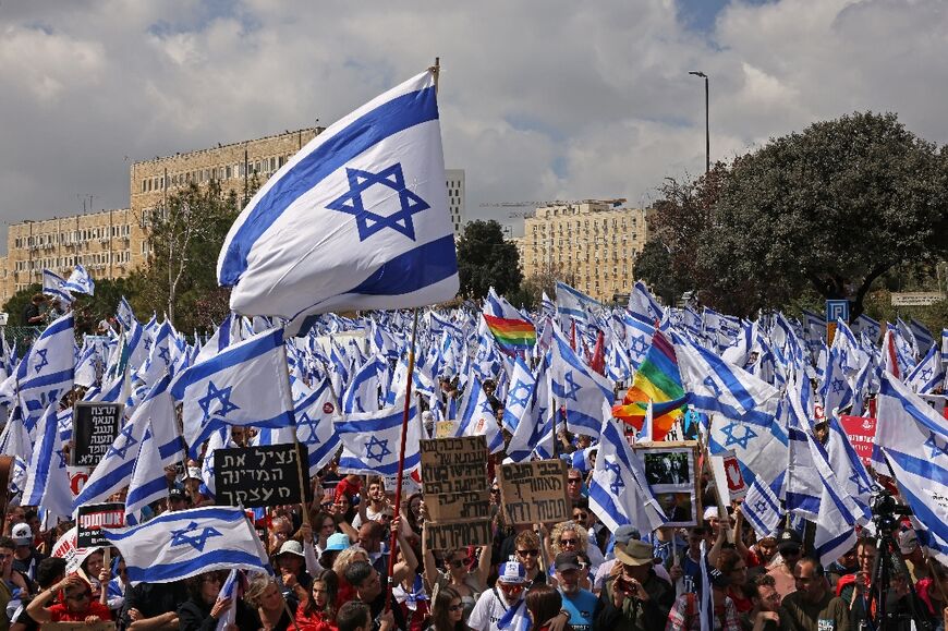 Tens of thousands of Israelis rallied in Jerusalem against the proposed reforms critics say threaten democracy