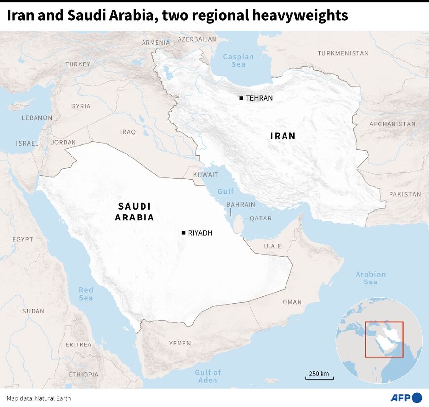 Iran and Saudi Arabia, two regional heavyweights