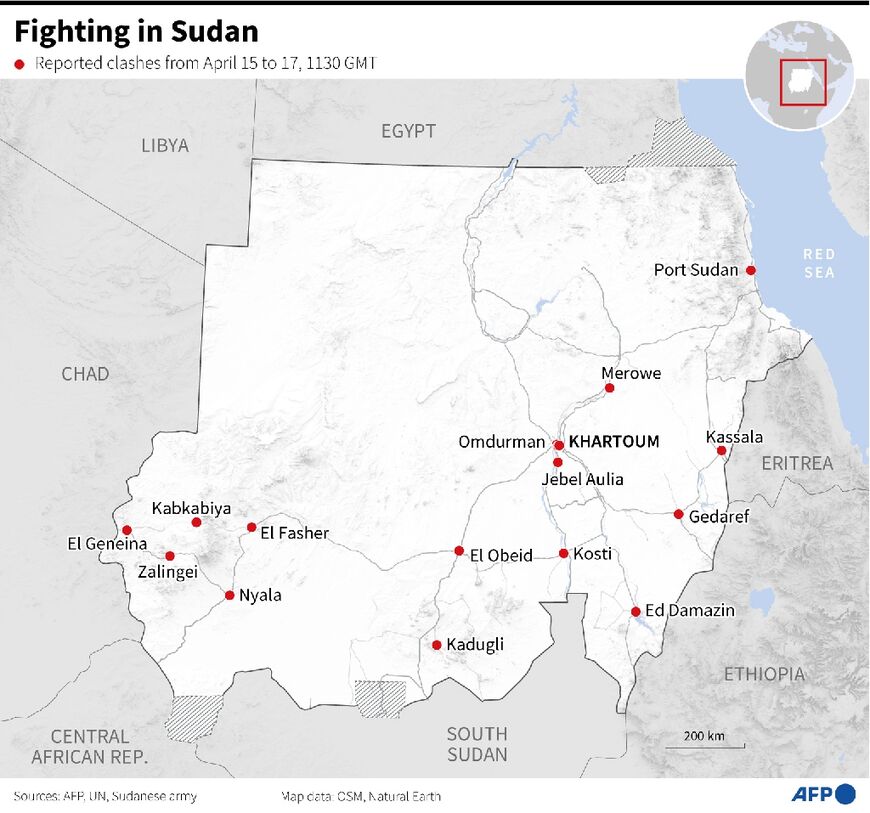 Fighting in Sudan