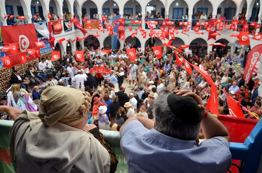 Jewish worshippers pack the Ghriba synagogue for the annual pilgrimage