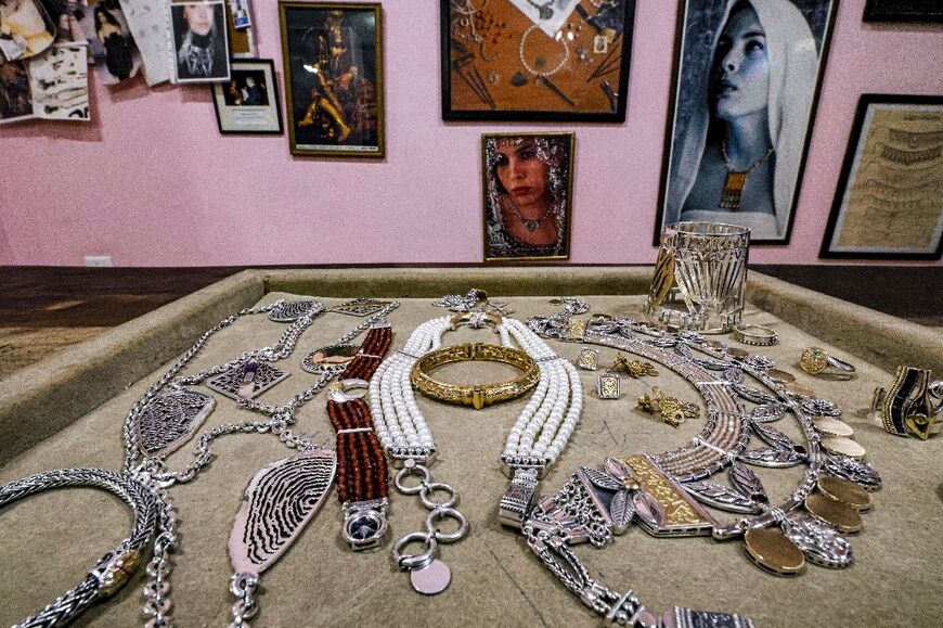 A collection of jewellery made at the Azza Fahmy workshop in the 6th of October industrial zone southwest of Egypt's capital