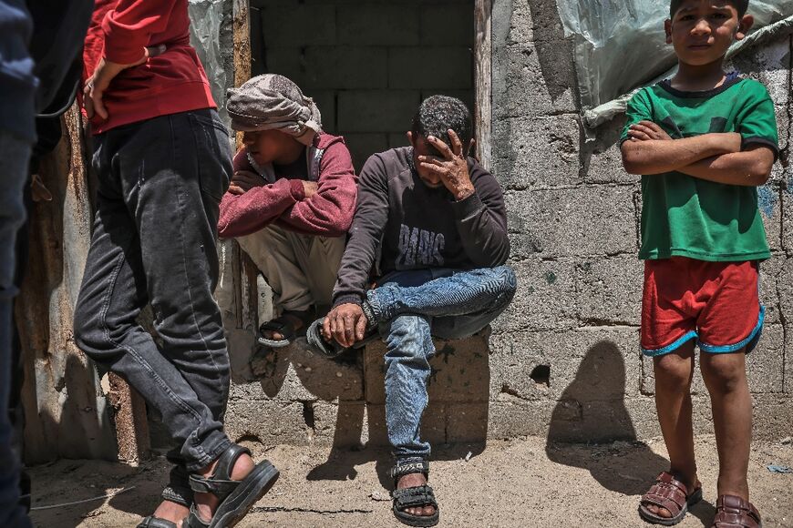 Palestinian mourners attend the funeral of Hashel al-Sawarka, in Gaza City, following a flare-up between the Israeli military and Gaza militants