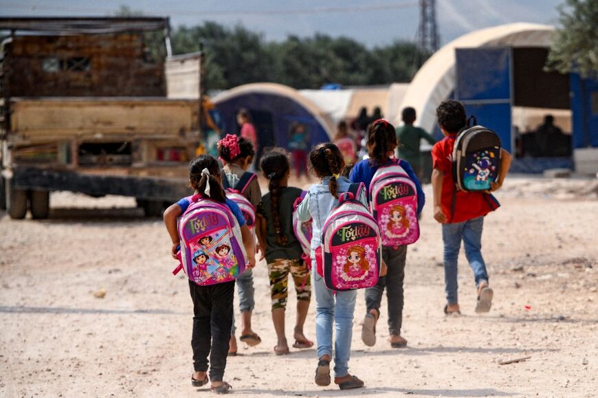 The Syrian town of Jindayris, in Aleppo province near the Turkish border, was among the worst hit, with homes destroyed and school buildings either levelled or turned into shelters