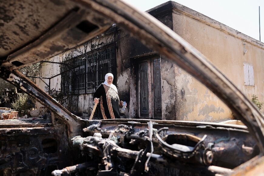 Israeli settlers rampaged through the West Bank village of Turmus Aya torching Palestinian homes and vehicles