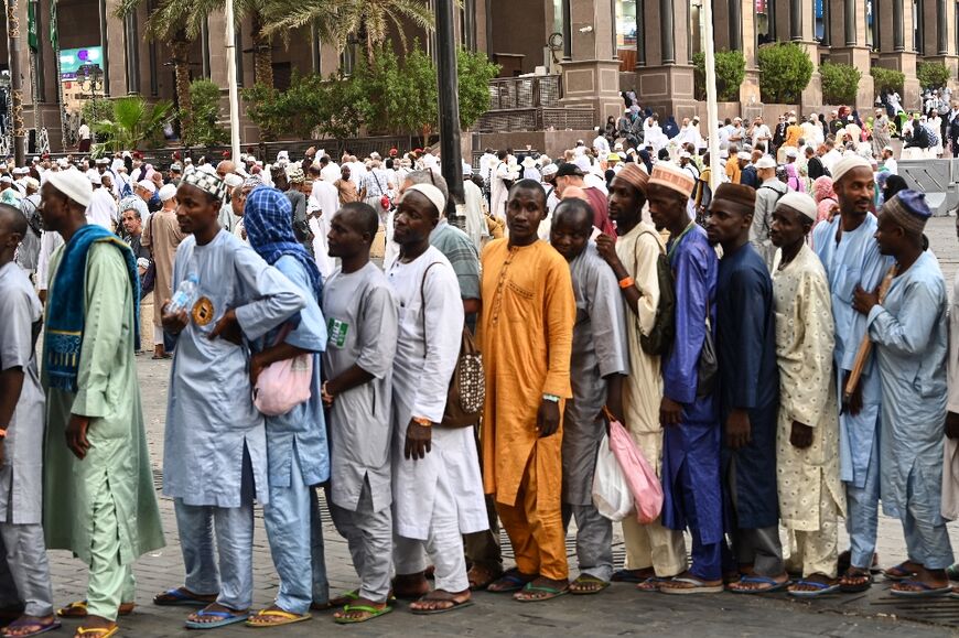 For some pilgrims, the handouts are their sole source of sustenance