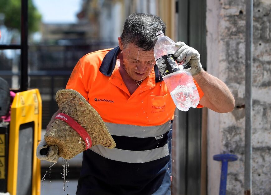 In drought-stricken Spain, temperatures were set to reach highs of 44C in Catalonia and the Balearic Islands