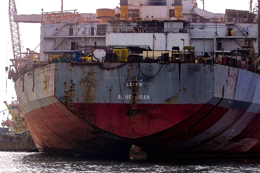 The Yemen-flagged FSO Safer oil tanker has been moored for decades in the Red Sea off the coast of Yemen's western province of Hodeida