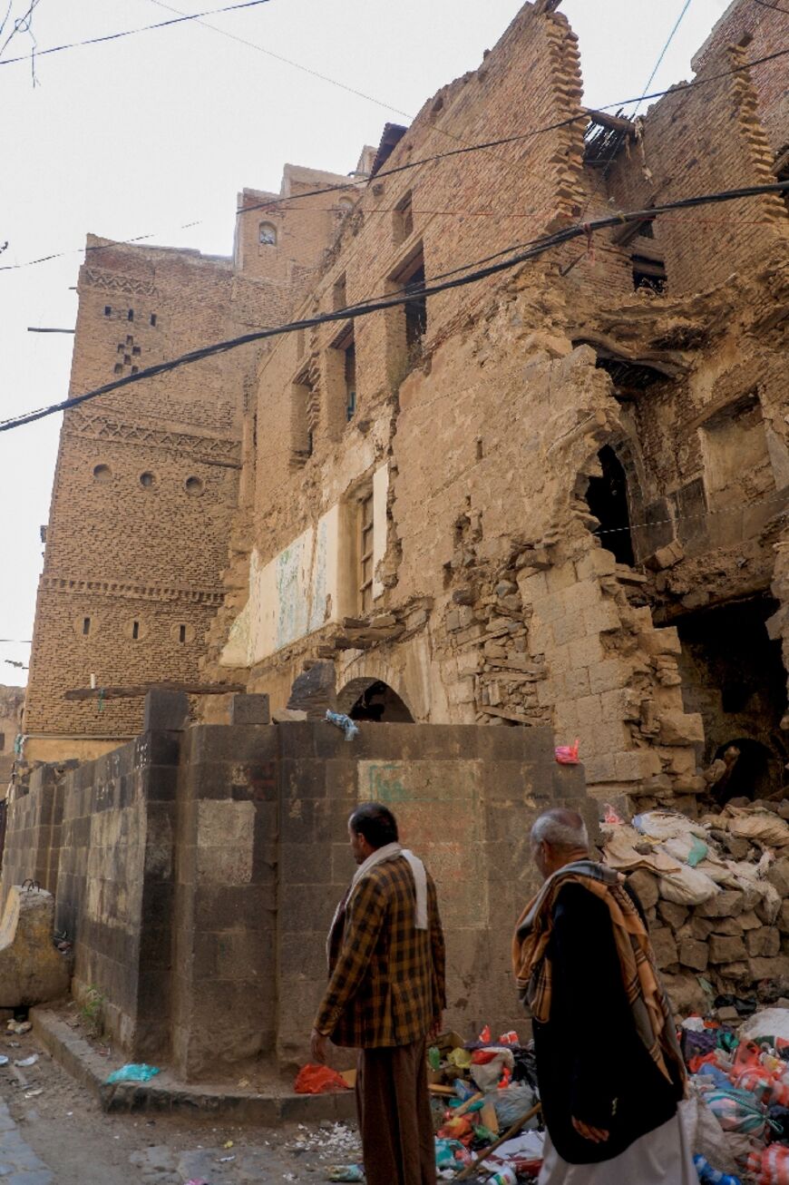 Old City buildings which were cited in the UNESCO listing have been hit by the dual threats of Saudi-led air strikes and a lack of upkeep by owners impoverished by the war