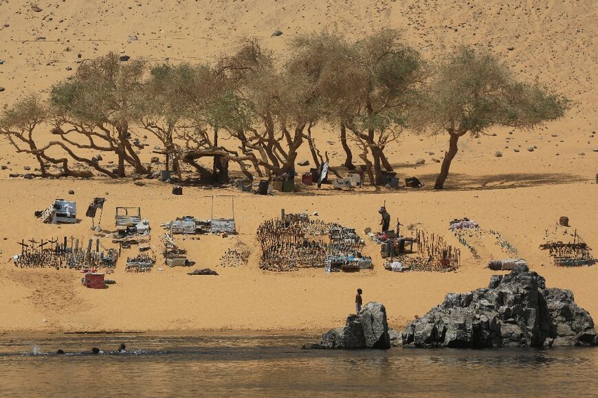 In Aswan, where local Nubian communities have strong historical links across the border in Sudan, early arrivals were met by volunteers offering hot meals