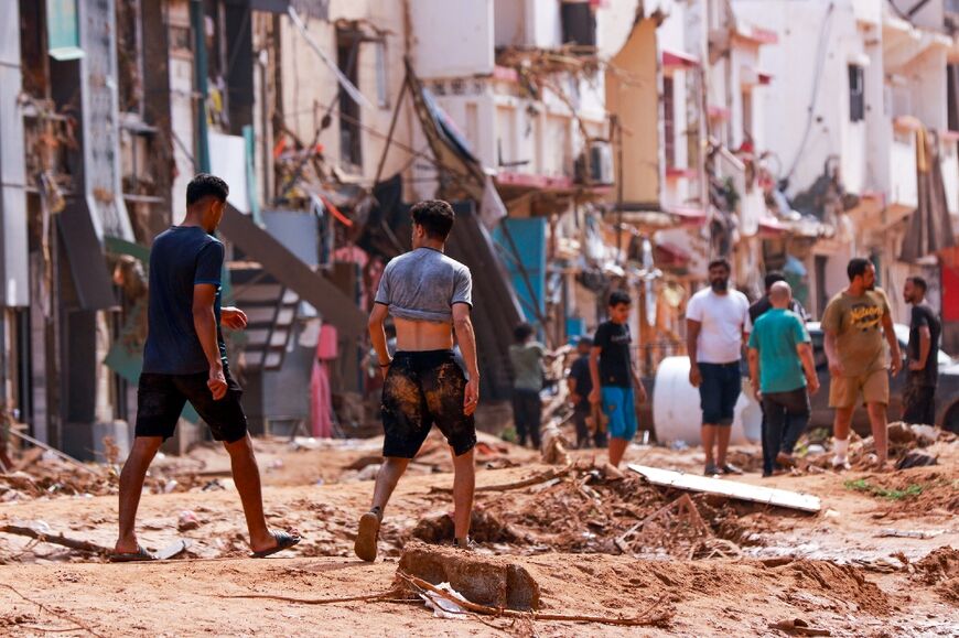 Derna is ringed by hills and bisected by a riverbed that is usually dry in summer, but which became a raging torrent that also destroyed several bridges