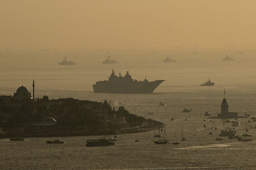 The celebration offered NATO member Turkey a chance to showcase its military might