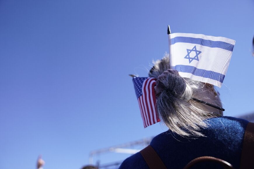 Security is tight at the pro-Israel rally in the center of Washington