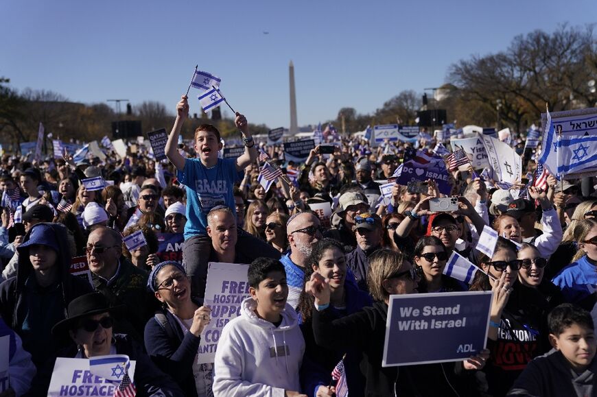 After weeks of pro-Palestinian protests dominating in the United States, the rally in Washington is a major response from pro-Israel supporters