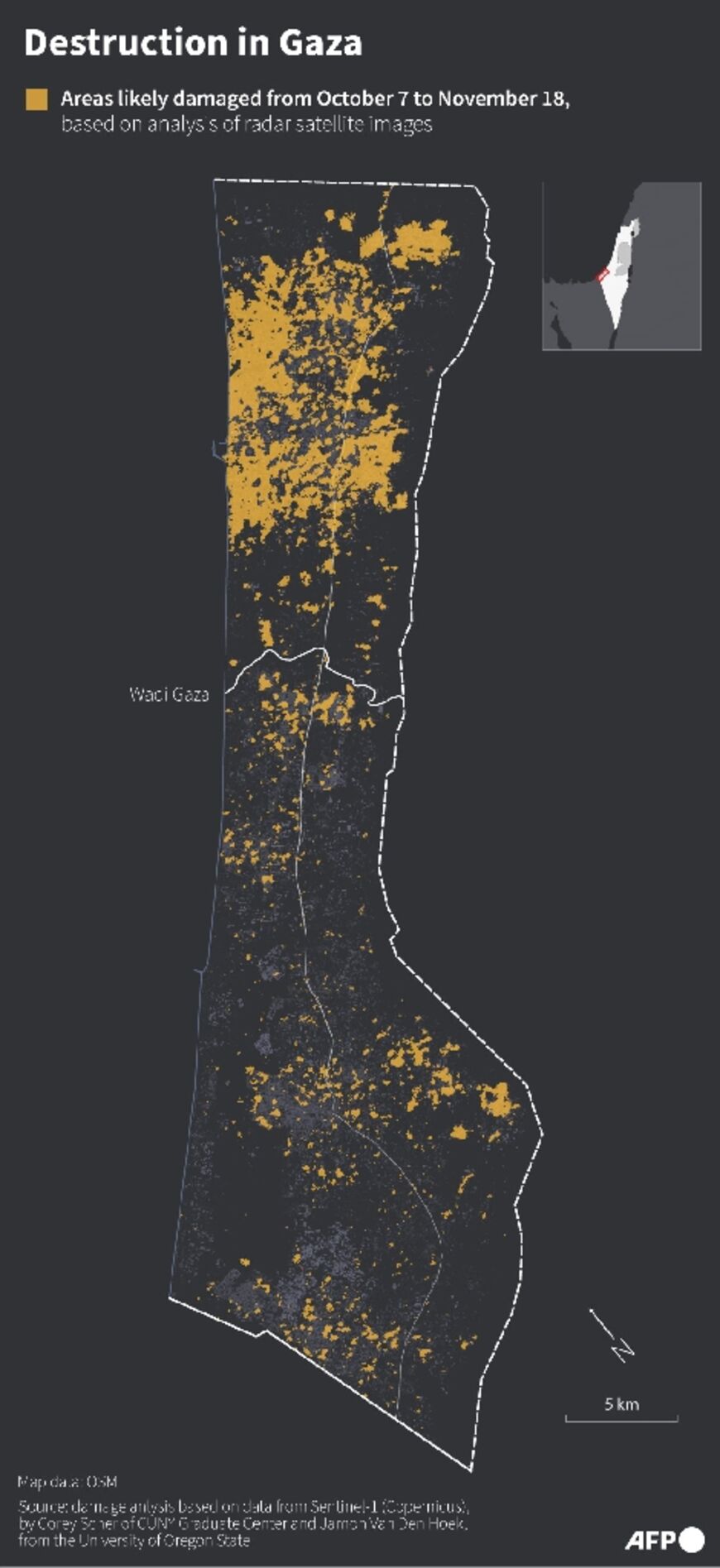 Destruction in the Gaza Strip