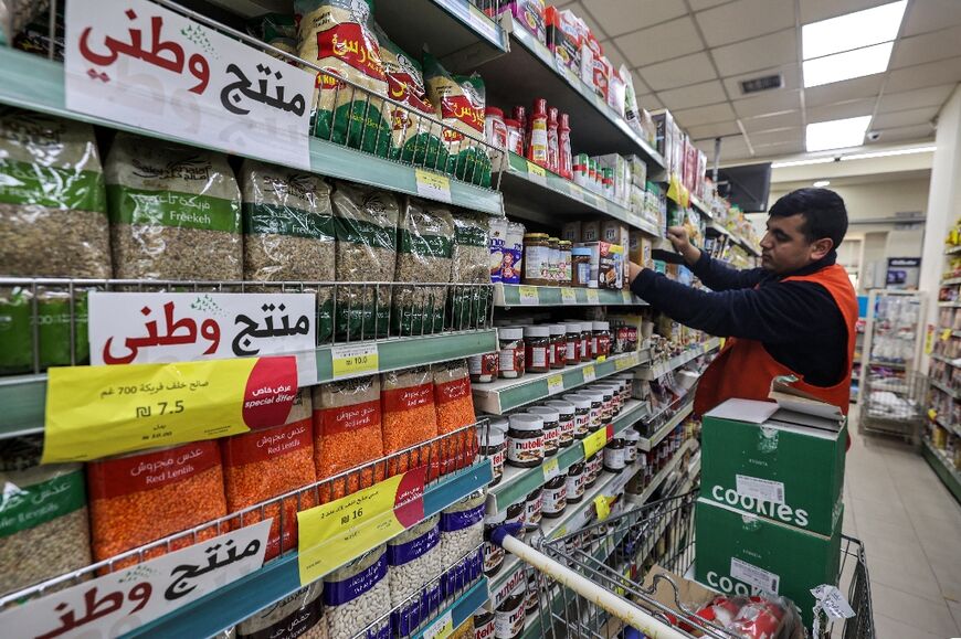 One well-known West Bank supermarket chain estimates that sales of Israeli products at its stores have dropped by 30 percent since the Gaza war began 