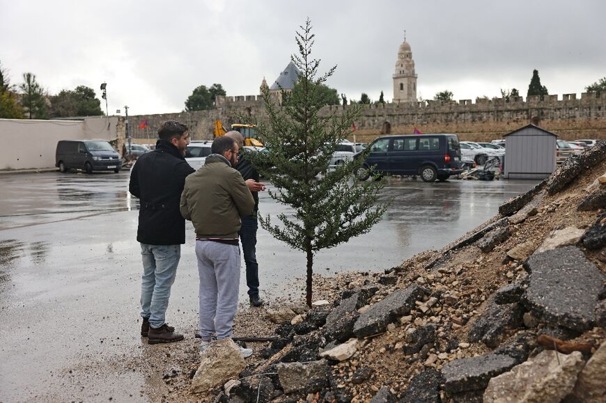 Members of Jerusalem's Armenian community have staged a weeks-long sit-in to guard the contested land