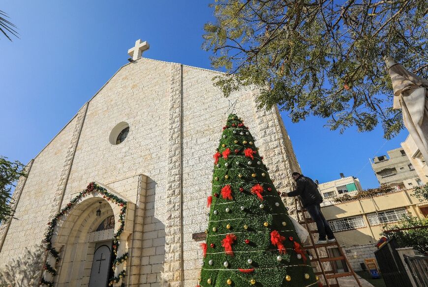 Moran's family sought refuge at the Roman Catholic Church of the Holy Family in Gaza City