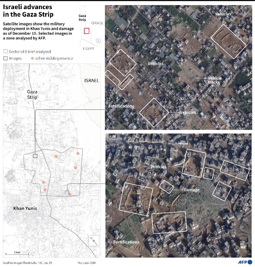 Israeli advance in the Gaza strip