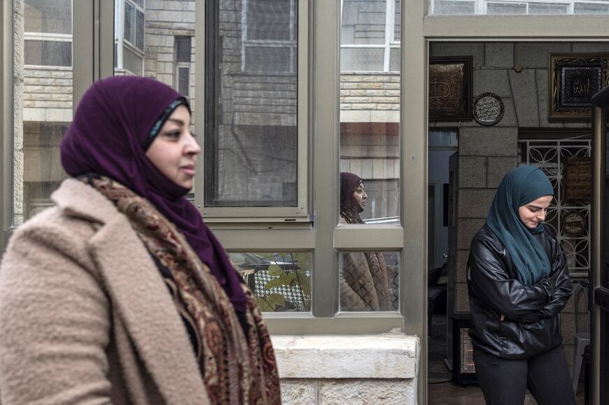 Ola Zaghloul, left, is used to being away from her husband Mohammed, now in his 60s, who has spent a total of more than two decades in Israeli prisons