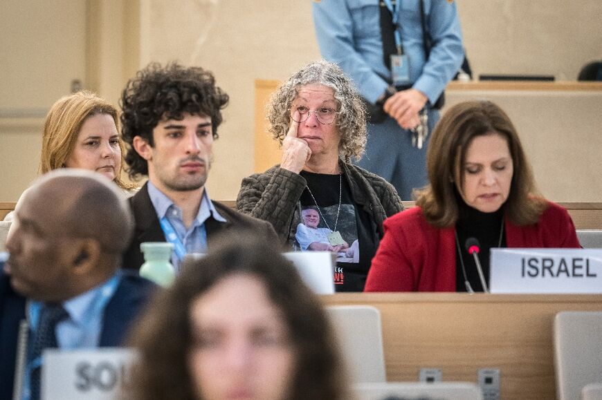 Aviva Siegel was present as Israel's ambassador addressed the UN Human Rights Council